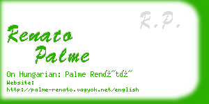 renato palme business card